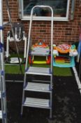 Four Tread Folding Aluminium Step Ladder
