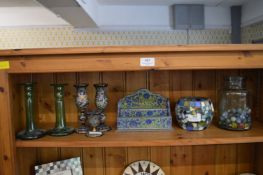 Candlesticks, Marble, Letter Rack, etc.