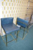 *Two Blue Estee Lauder High Chairs