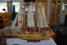 Wooden Model Sailing Ship