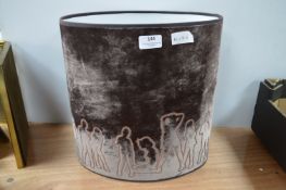 Velvet Lampshade with Dancers Motif