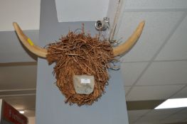 Highland Cattle Wall Sculpture