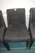 *Black Upholstered Side Chair