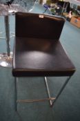*Black Leatherette & Chrome Highstool