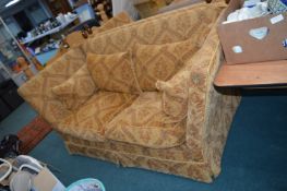 Large Upholstered Two Seat Sofa with Dropdown Ends