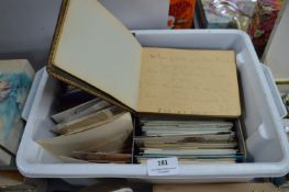 Postcards, Autographs, etc.