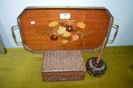Sorento Style Tray plus Wooden Box and Ink Stand