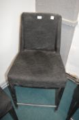 *Black Upholstered Side Chair