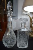 Two Glass Decanters