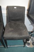 *Black Upholstered Side Chair