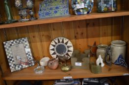 Pottery Items; Photo Frame, Mirror, etc.