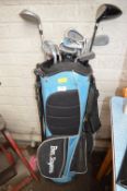 Ben Sayers Golf Bag and Assorted Golf Clubs