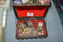 Casket of Costume Jewellery