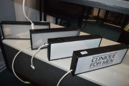 *Four Small Shop Display Light Boxes