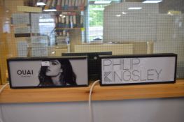 *Two Small Shop Display Light Boxes