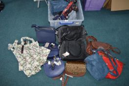 Large Storage Tub of Handbags