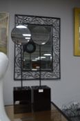 *Pair of Mirrors on Black Perspex Stands