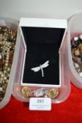 Swarovski Dragonfly Brooch etc.