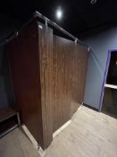 *Two Cubicle Changing Room in Simulated Rosewood F