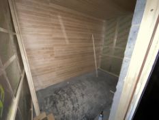*Partly Constructed Sauna to Include Insulation Bo
