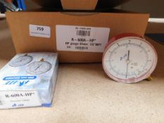 * 3x R-600A-HP* Pressure gauge