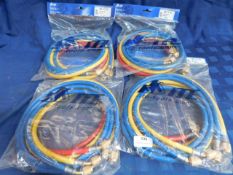 * 4x E303-FT-072 Kit 3 hoses 180cm 1/4FL Fem