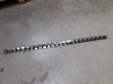 * 12x PVC-RAIL for PVC door strip 1m