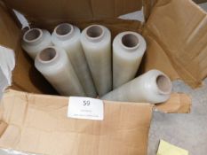 * 6 Rolls Clear Pallet Wrap