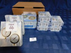 * 2x C-823-BC/4 Pressure gauge for R134a#