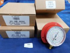 * 4x 823-WM-BC/247 Pressure gauge