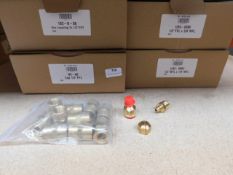 * 10xc 103-B-08 Coupling 1/2 68x N5-08 Cap nut 1/2