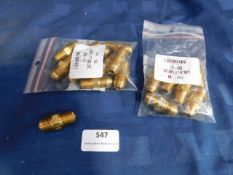 * 17x U1-06B Male connector 3/8 x 1/4