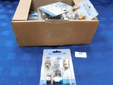 * 10x QVA-05 Quick Coupler Low 1/4Fl & 3/8Fl