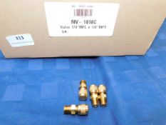 * 4x MV-1818C Brass body 1/8