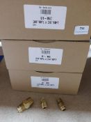 * 4x U1-06C Male connector 3/8 x 3/8 15x U1-10E Male connector 5/8 x 3/4 8x U1-08C Male connector