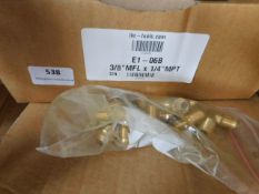 * 8x E1-06B Male elbow 3/8 x 1/4 + E2-12 Union elbow 3/4