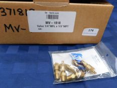 * 6x MV-1818 Brass body 1/8