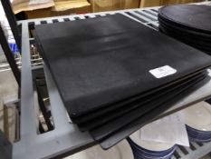 * 6 x plastic black slate effect plastes (320w x 260d)