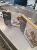 * approx 30 x wooden stands with POS holder and space for contedent bottles