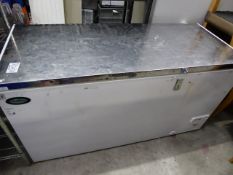 * Foster S/S topped chest freezer. 1550w x 700d x 850h