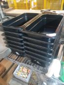 * 12 x 1/3 plastic black gastros