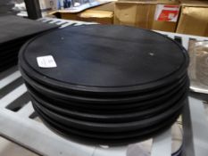 * 6 x plastic black slate effect plastes 280