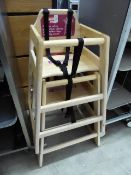 * 2 x wooden high chairs