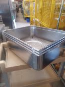 * 3 x very large 2/1 (double sized) gastro pans. 49.5 litres, 200mm deep (RRP £73+ VAT each)