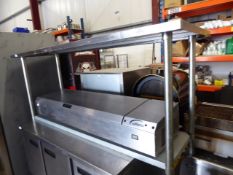 * S/S prep bench with undershelf. 1800w x 600d x 900h