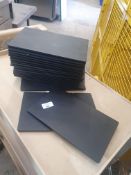 * approx 18 x slate effect display plates - 260w x 160d