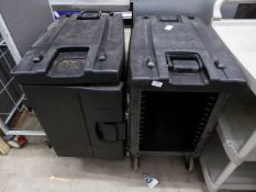 * 2 x rubbermaid insulated food transporting containers