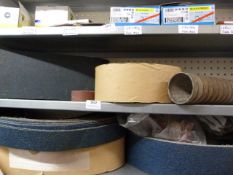 *Shelf of Various Sanding Belts