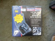 *Sealey 1/2” Square Drive Air Impact Wrench Kit with Sockets