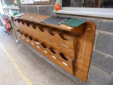 *16 Hole and Shelf Wooden Organiser
